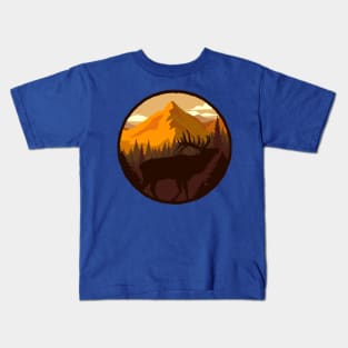 Deer In The Dawn - Nature Lovers Kids T-Shirt